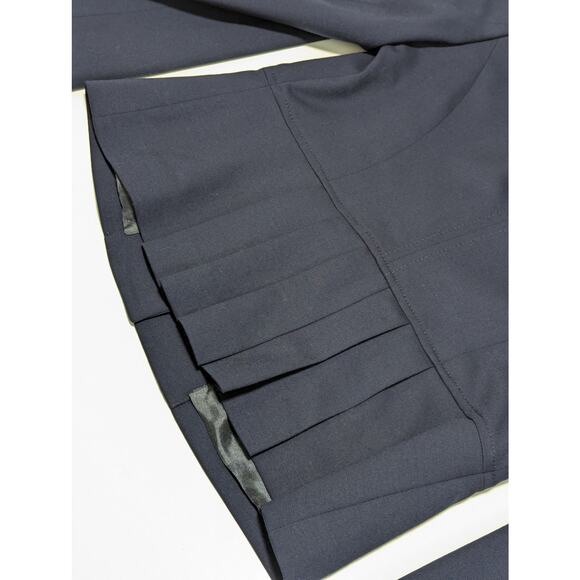 Pendleton Navy Blue Pleated Blazer Jacket Peplum Preppy Workwear Womens 8 Petite - Picture 4 of 4